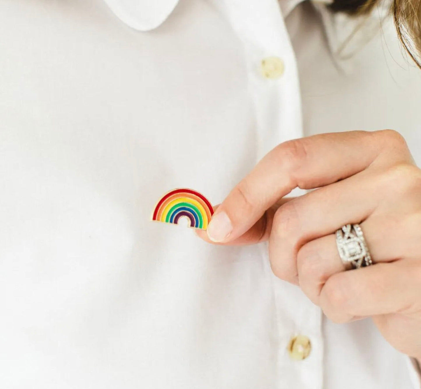 Rainbow Collectible Enamel Pin, Colourful Enamel Pin, Gift for Him, Gift For Her, Lapel Pin, Funny Enamel Pin