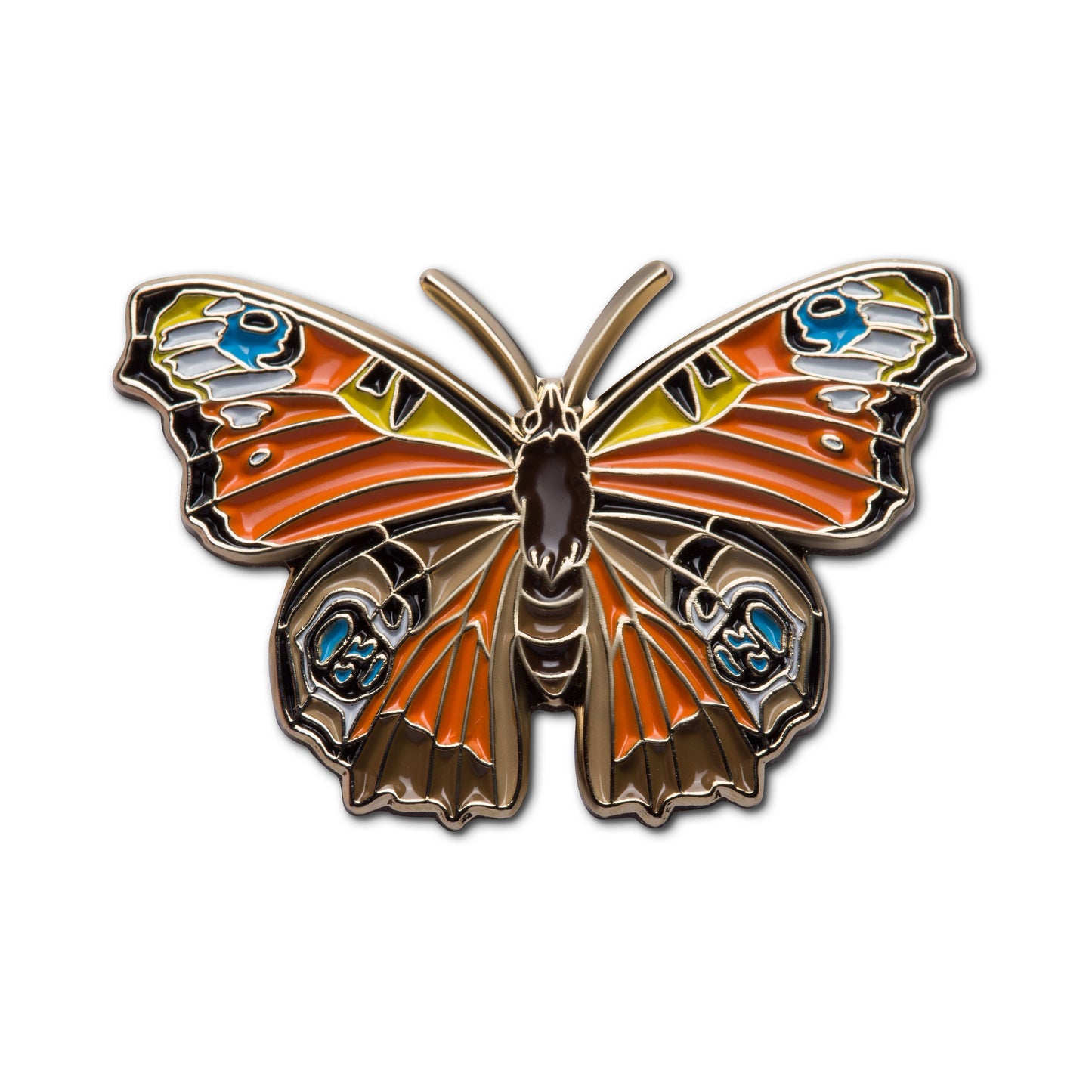 Orange Butterfly Collectible Enamel Pin, Colourful Enamel Pin, Gift for Him, Gift For Her, Lapel Pin, Funny Enamel Pin