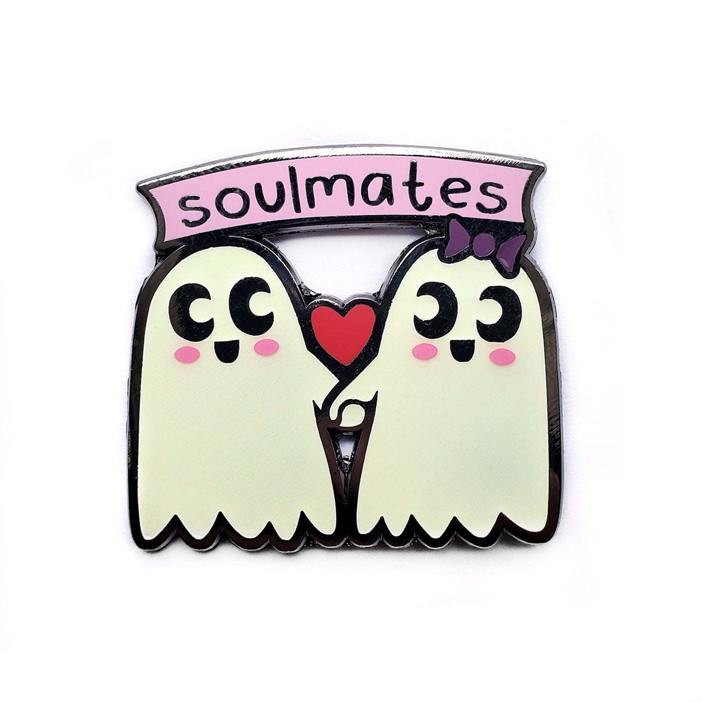 Soul-Mates Ghost Collectible Enamel Pin, Colourful Enamel Pin, Gift for Him, Gift For Her, Lapel Pin, Funny Enamel Pin