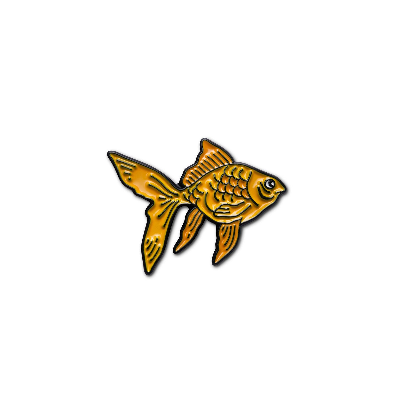 Goldfish Collectible Enamel Pin, Colourful Enamel Pin, Gift for Him, Gift For Her, Lapel Pin, Funny Enamel Pin