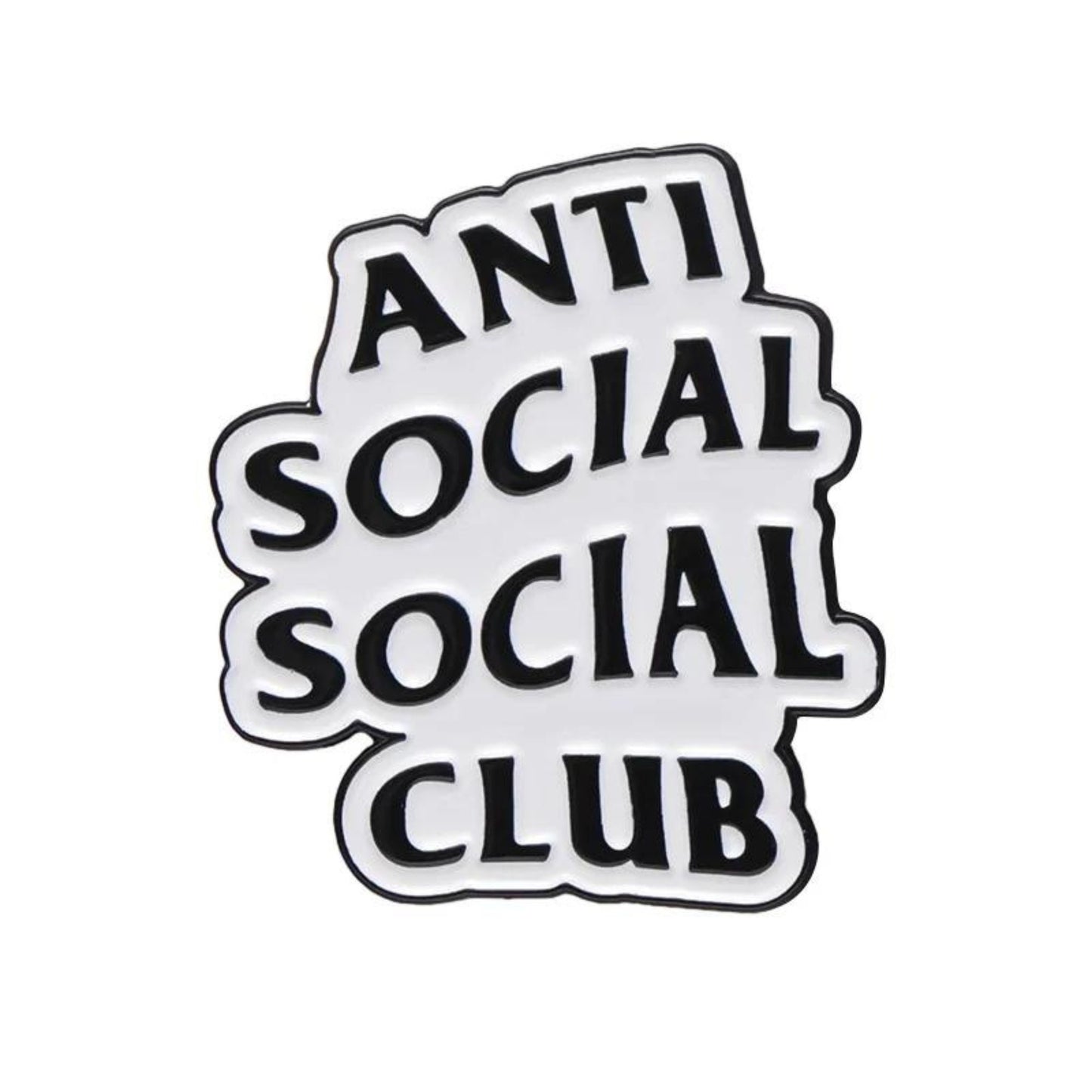 Anti Social Social Club Pin, Colourful Enamel Pin, Gift for Him, Gift For Her, Lapel Pin, Funny Enamel Pin, Cute Enamel Pin