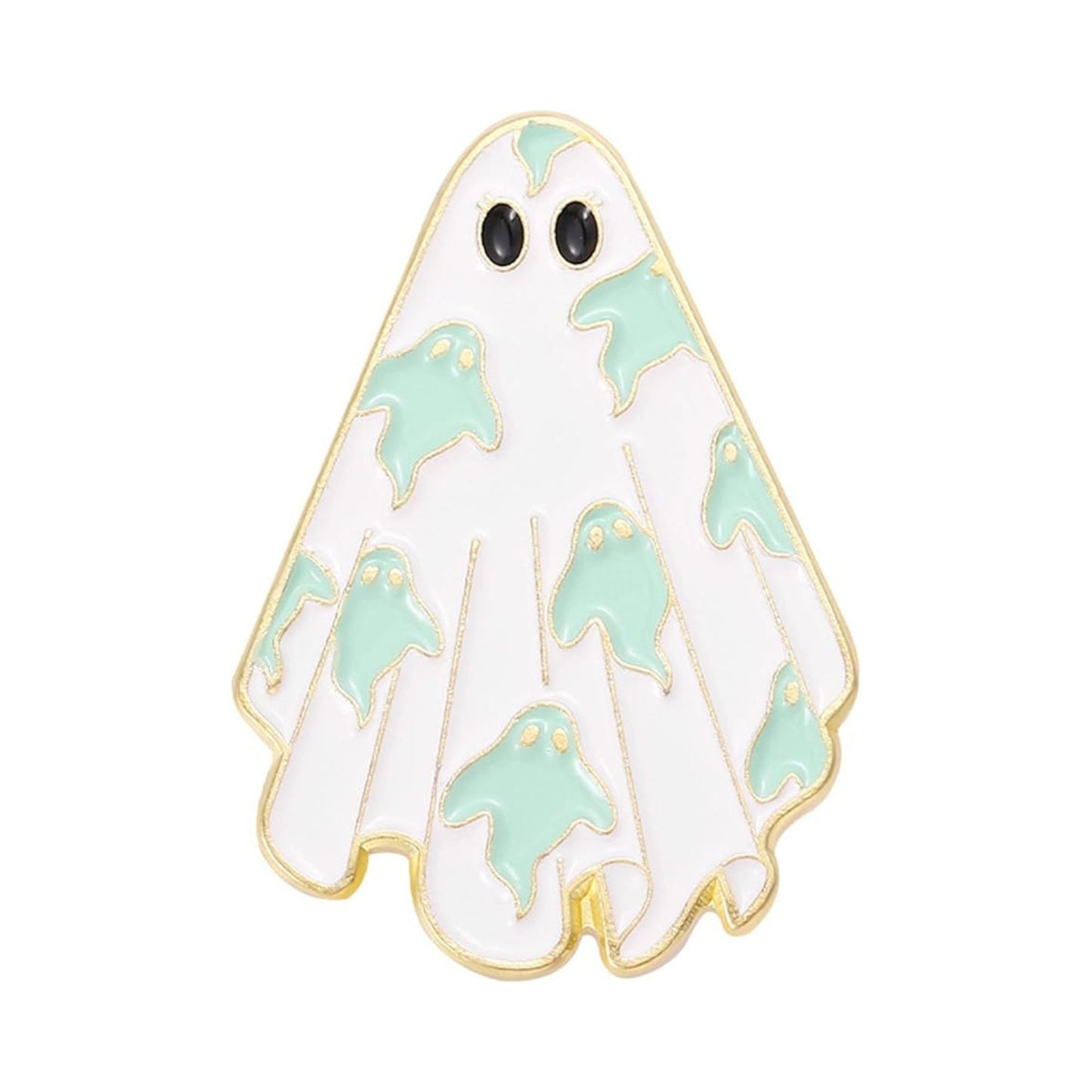 Ghost With Mini Ghosts Pin, Colourful Enamel Pin, Gift for Him, Gift For Her, Lapel Pin, Funny Enamel Pin, Cute Enamel Pin