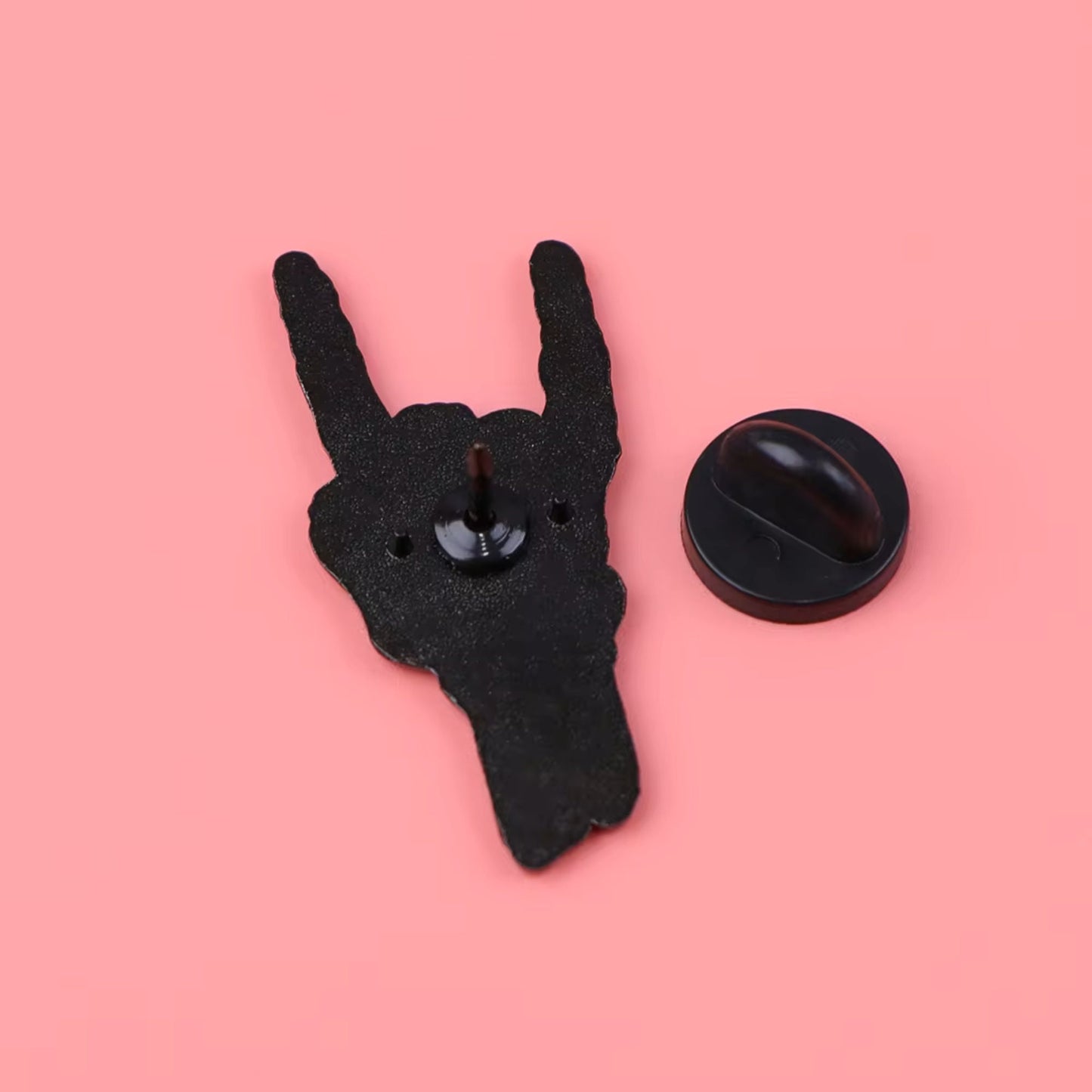 Punk Rock Skeleton Hand Pin, Colourful Enamel Pin, Gift for Him, Gift For Her, Lapel Pin, Funny Enamel Pin, Cute Enamel Pin