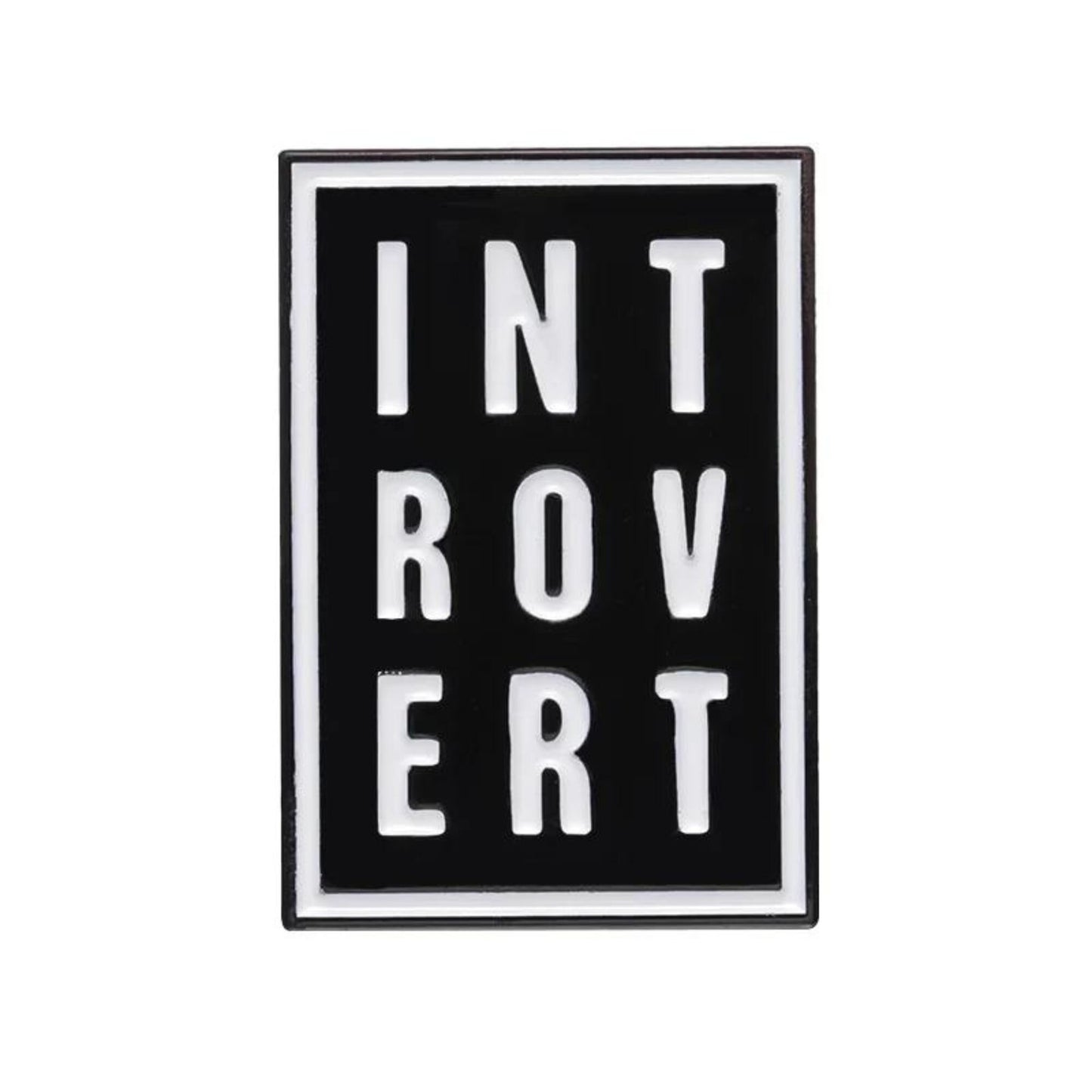 Introvert Pin, Colourful Enamel Pin, Gift for Him, Gift For Her, Lapel Pin, Funny Enamel Pin, Cute Enamel Pin