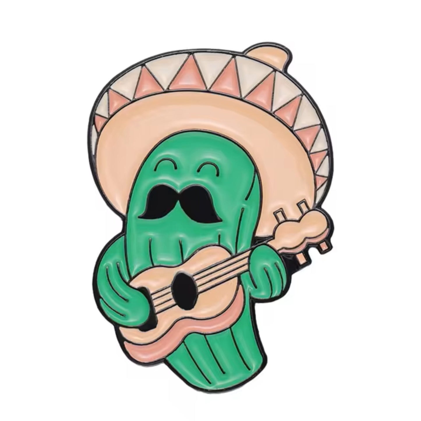 Mexican Cactus Pin, Colourful Enamel Pin, Gift for Him, Gift For Her, Lapel Pin, Funny Enamel Pin, Cute Enamel Pin