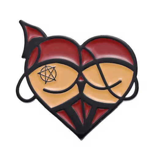 Sexy Devil Butt Pin, Colourful Enamel Pin, Gift for Him, Gift For Her, Lapel Pin, Funny Enamel Pin, Cute Enamel Pin