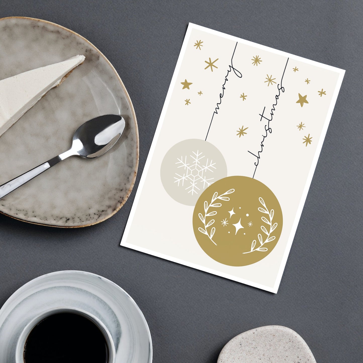 Elegant Bauble Christmas Card