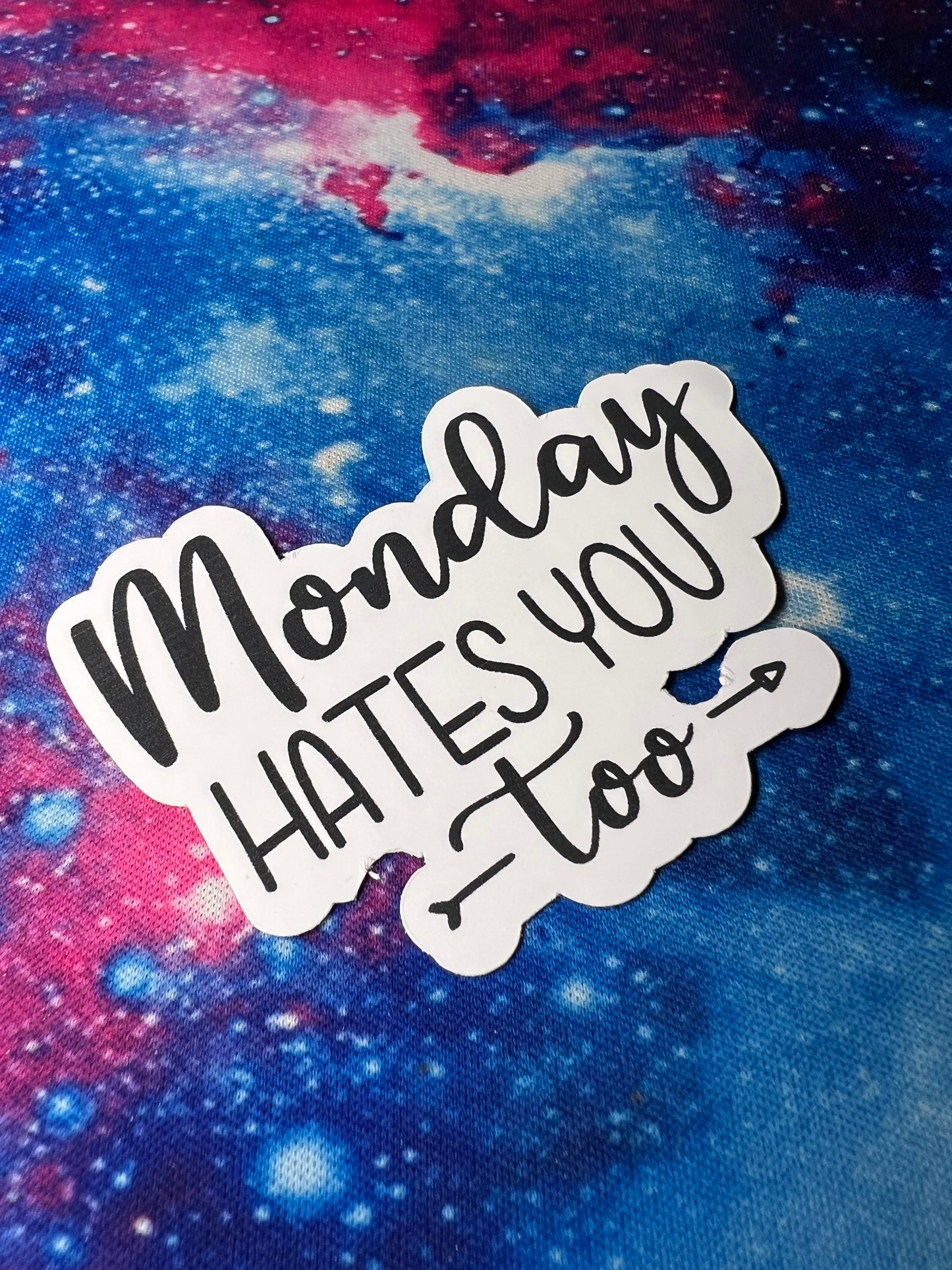 Monday Hates You Too Sticker