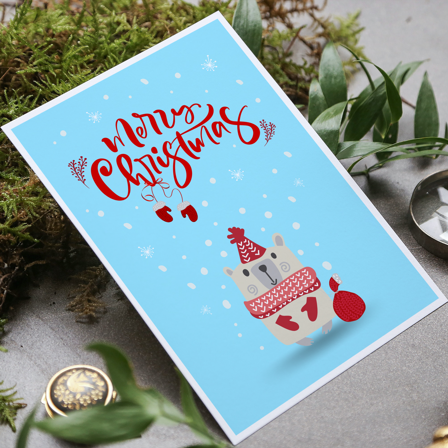 Polar Bear Christmas Card