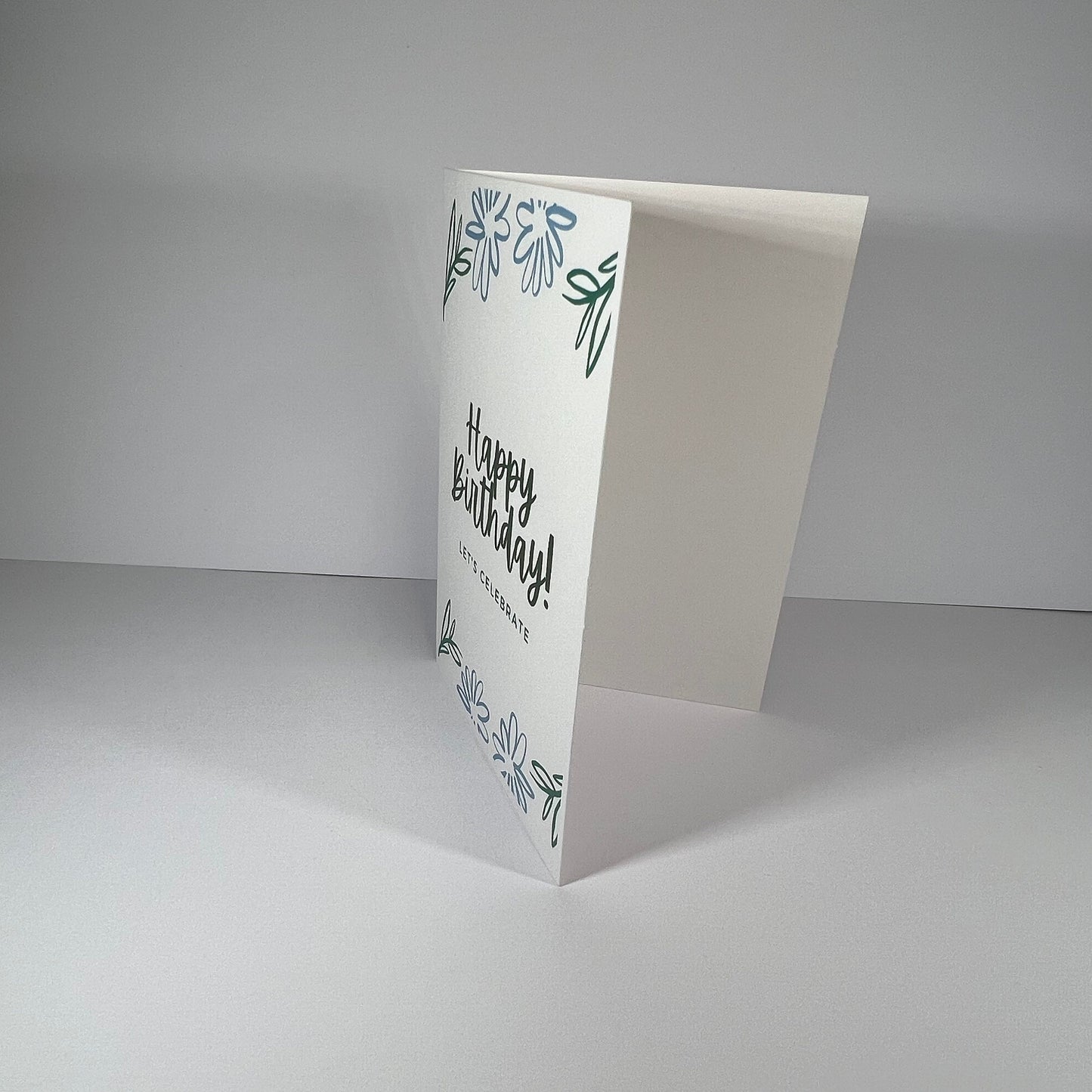 Simple Floral Birthday Card