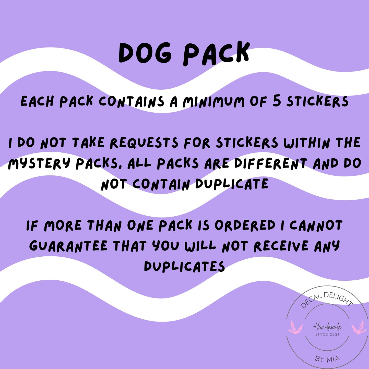 Dog Sticker Mystery Pack