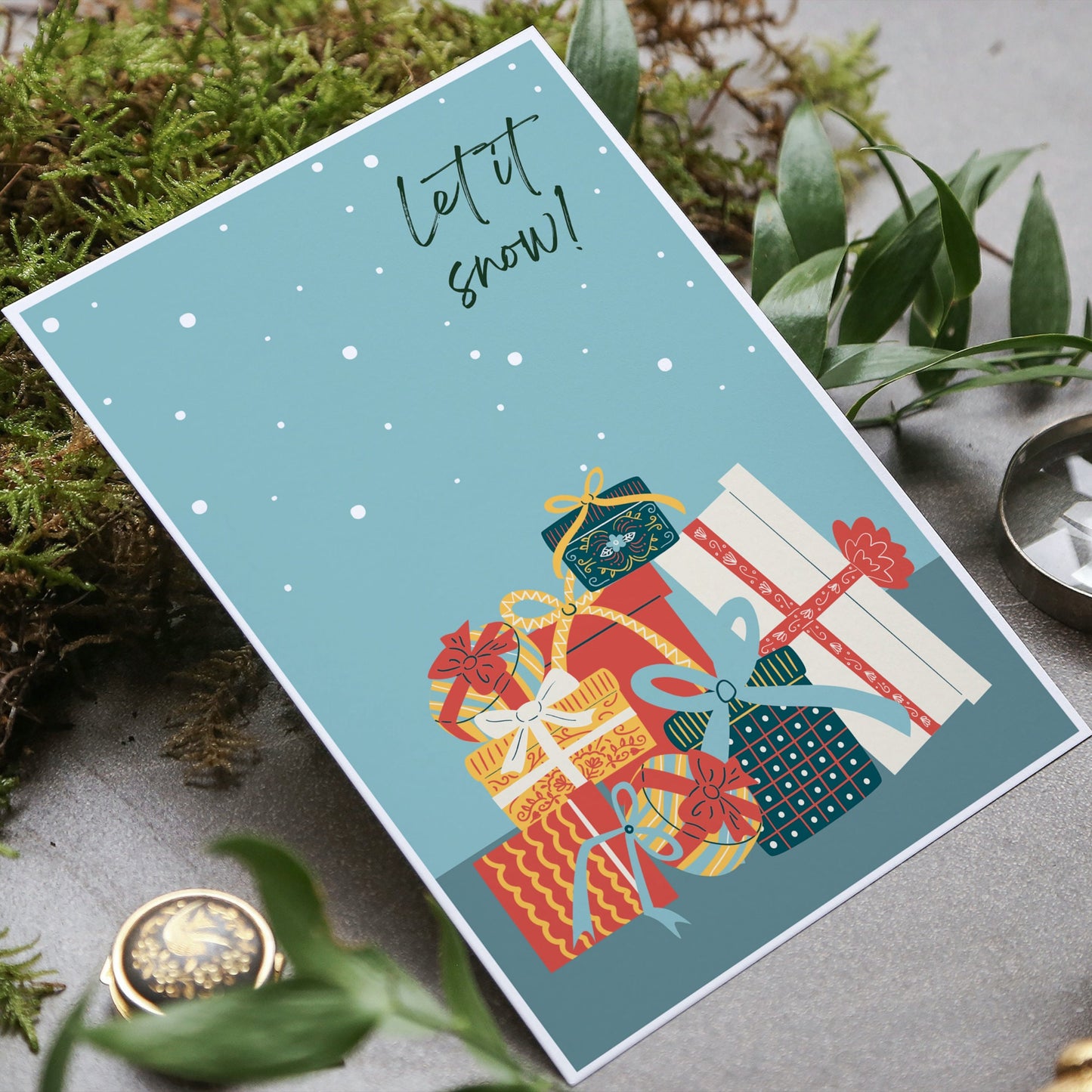 Let It Snow Christmas Card