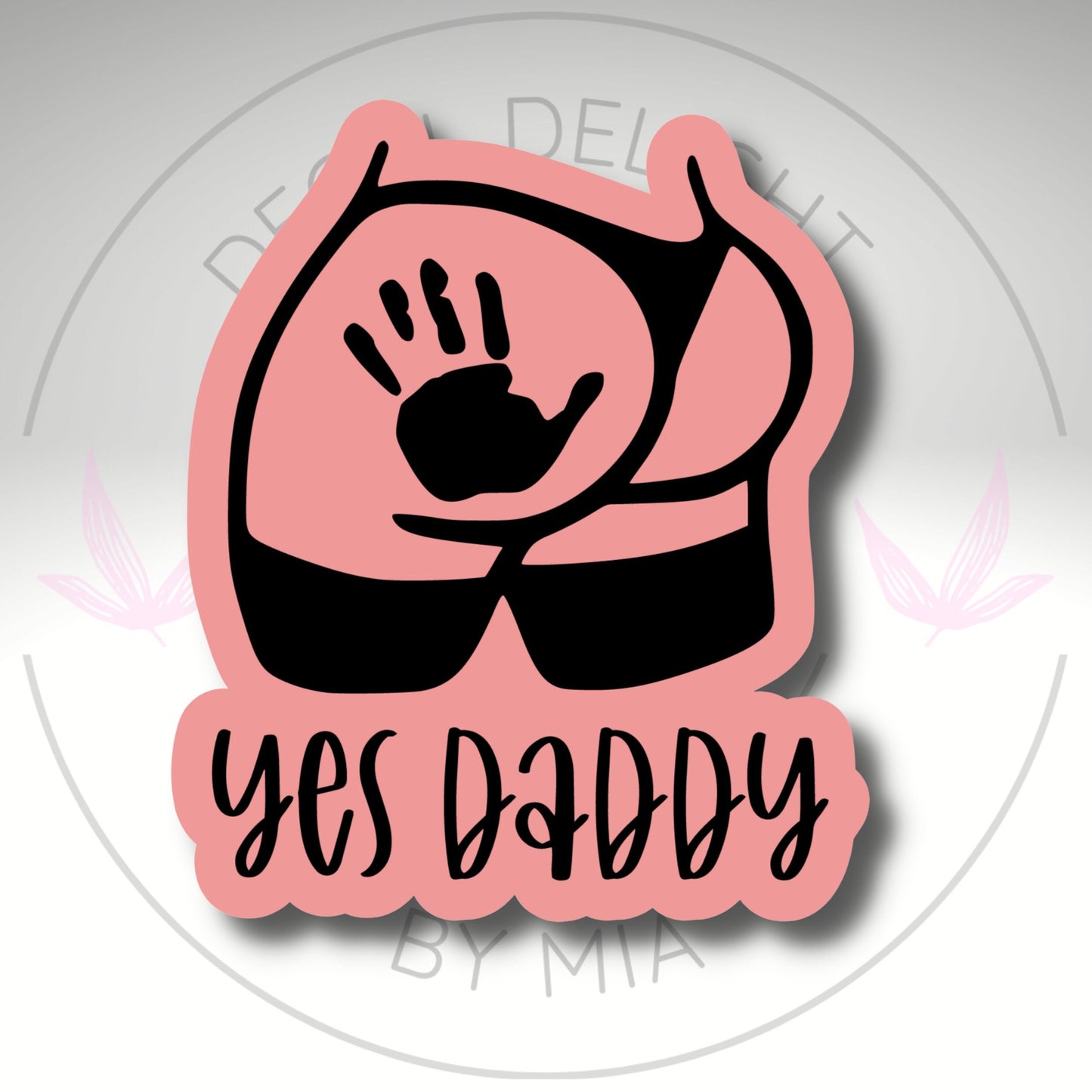 Yes Daddy Collectible Acrylic Pin, Colourful Pin, Gift for Her, Gift For Him, Lapel Pin, Funny Pin, Kink Lovers Accessory