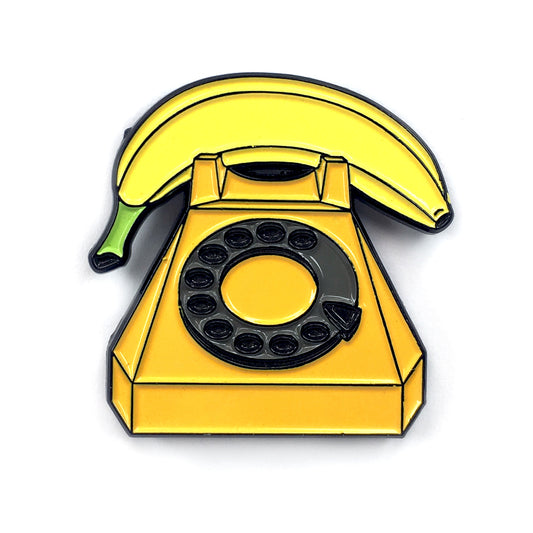Banana Phone Collectible Enamel Pin, Colourful Enamel Pin, Gift for Him, Gift For Her, Lapel Pin, Funny Enamel Pin