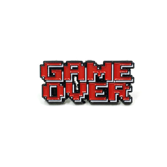 Game Over Collectible Enamel Pin, Colourful Enamel Pin, Gift for Him, Gift For Her, Lapel Pin, Funny Enamel Pin