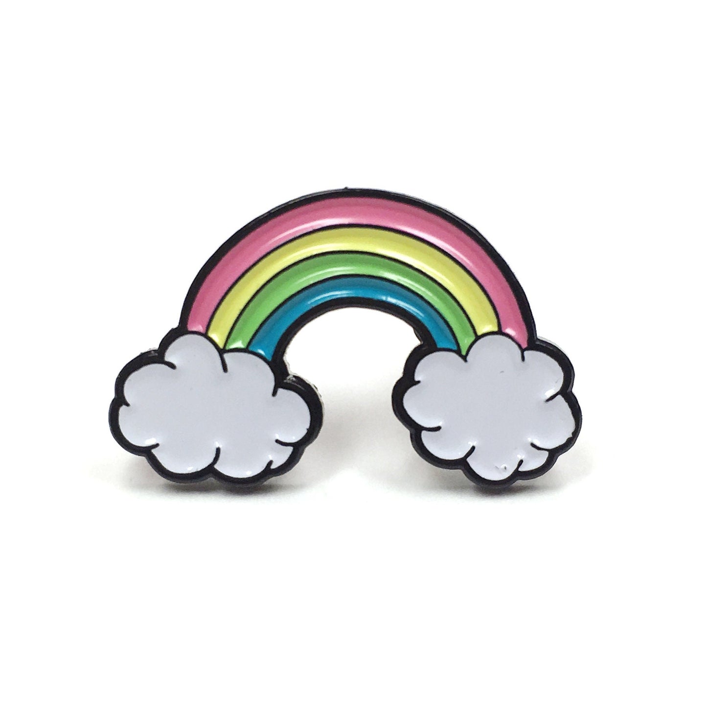 Black Metal Rainbow Collectible Enamel Pin, Colourful Enamel Pin, Gift for Him, Gift For Her, Lapel Pin, Funny Enamel Pin