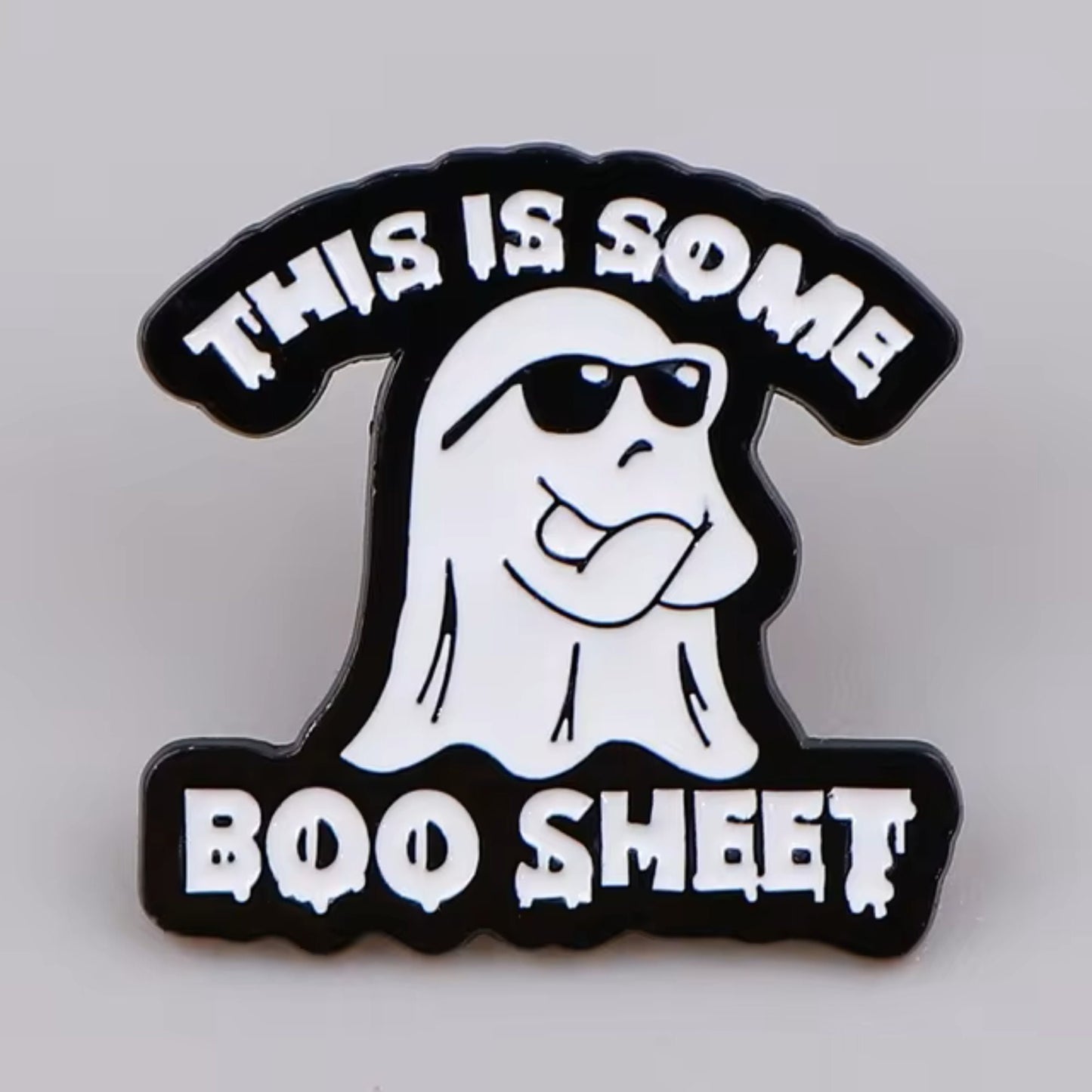 Boo Sheet Pin, Colourful Enamel Pin, Gift for Him, Gift For Her, Lapel Pin, Funny Enamel Pin, Cute Enamel Pin