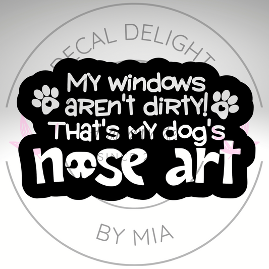 Dog Window Art Sticker