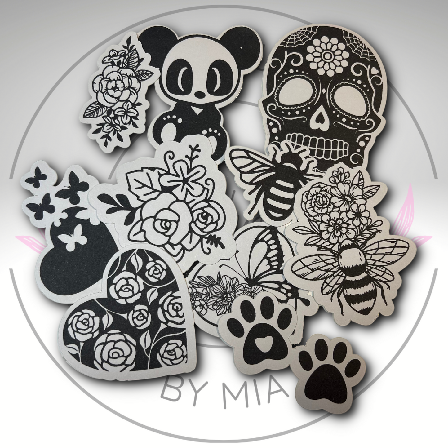 Black and White Sticker Mystery Pack