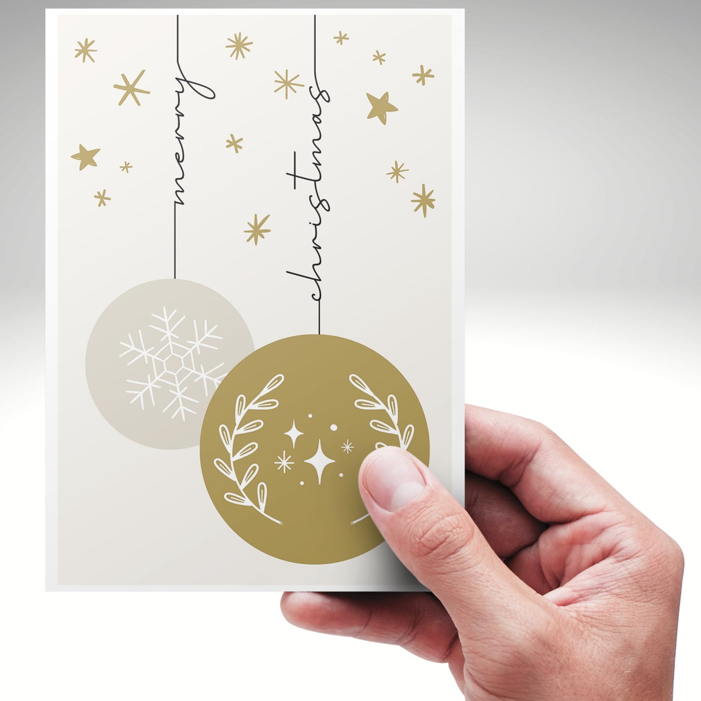 Elegant Bauble Christmas Card