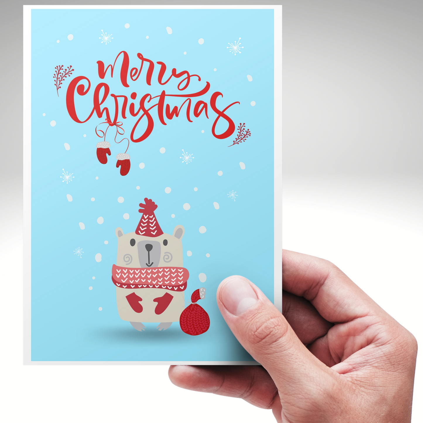 Polar Bear Christmas Card