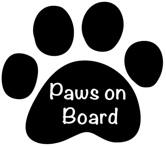 Paws on Board Sticker