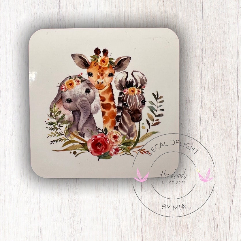 Square Animal Coaster