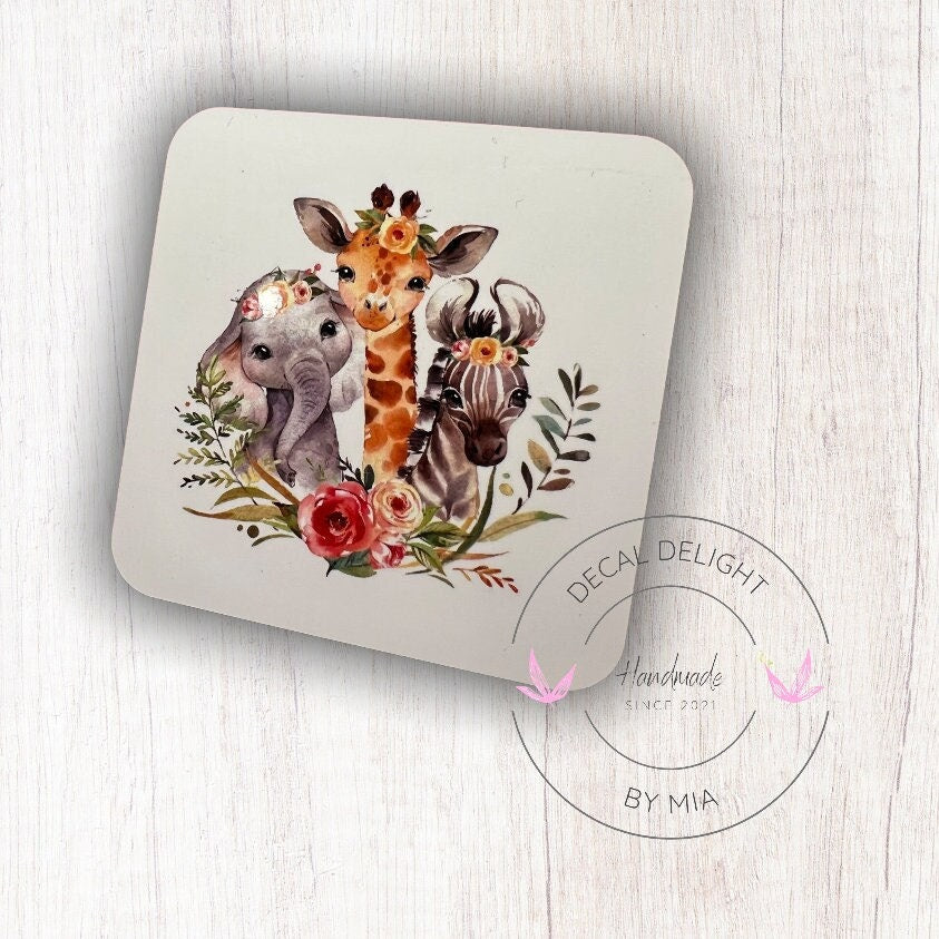 Square Animal Coaster