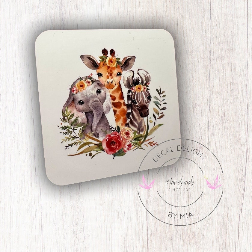 Square Animal Coaster