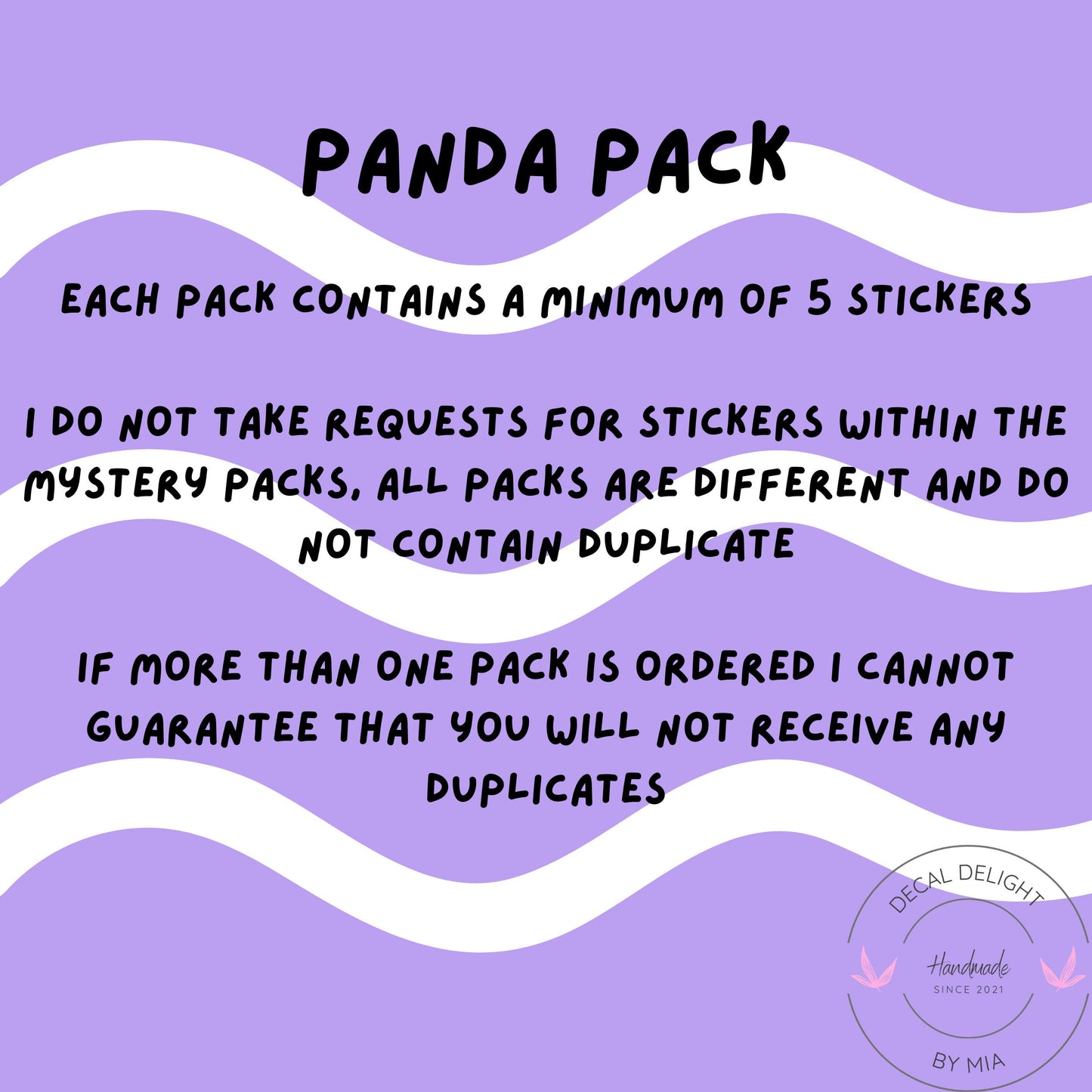 Panda Sticker Mystery Pack