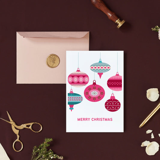Christmas Decorations Design Card