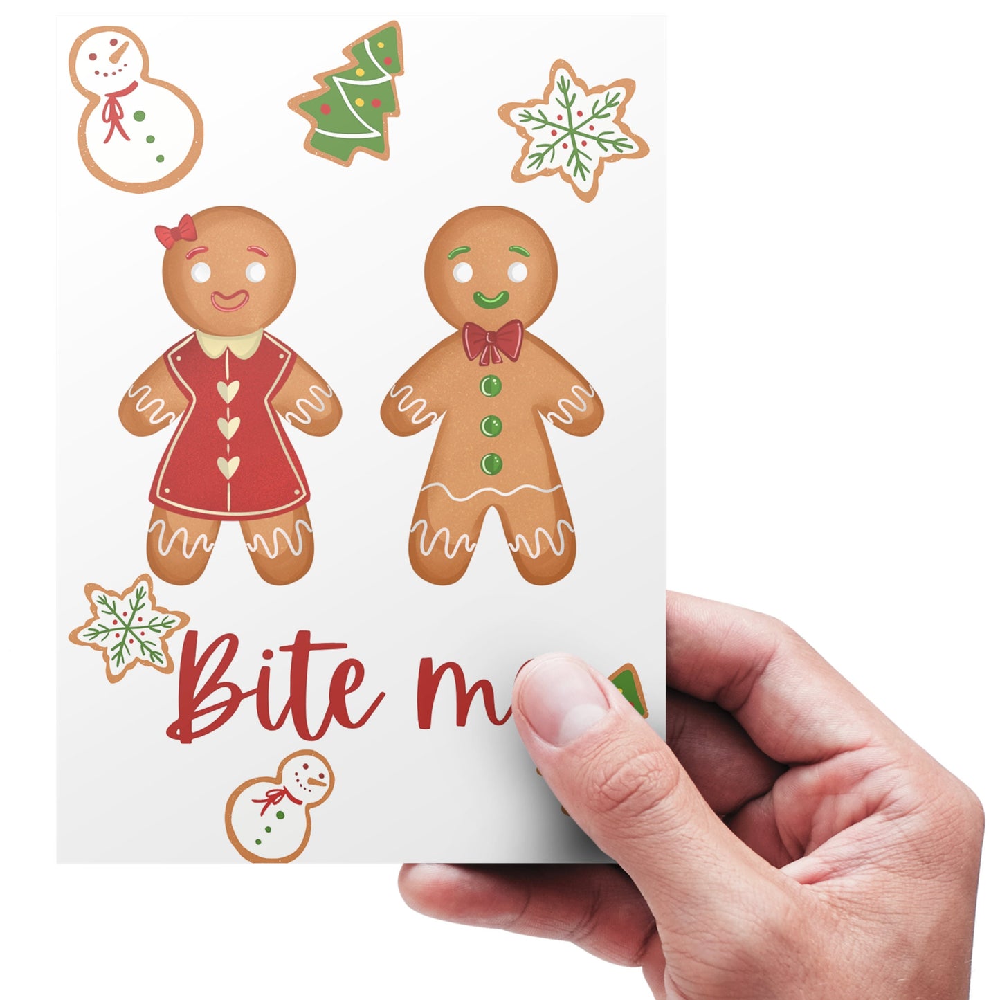 Gingerbread Couple Christmas Card