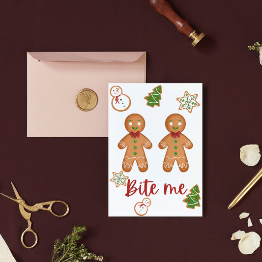 Gingerbread Couple Christmas Card