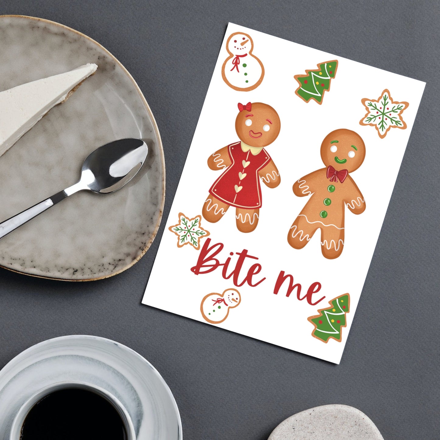 Gingerbread Couple Christmas Card