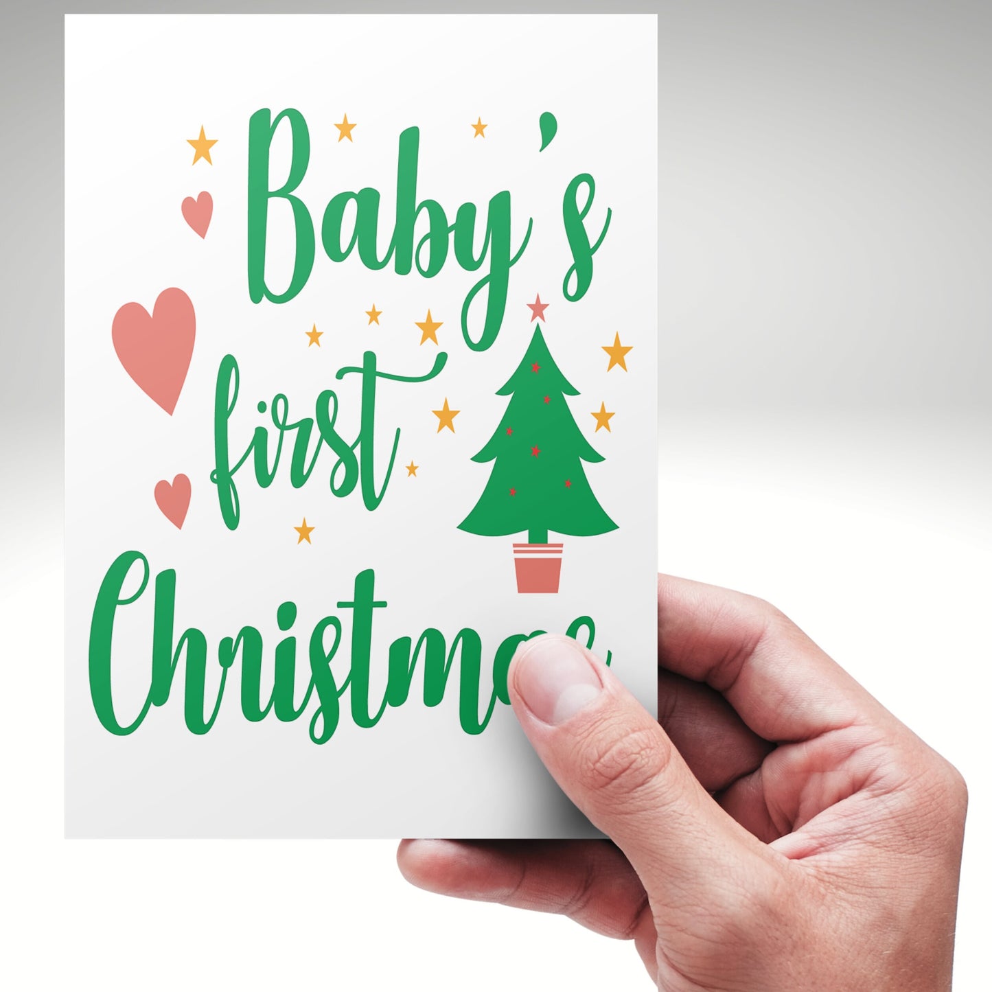 Baby's First Christmas Card