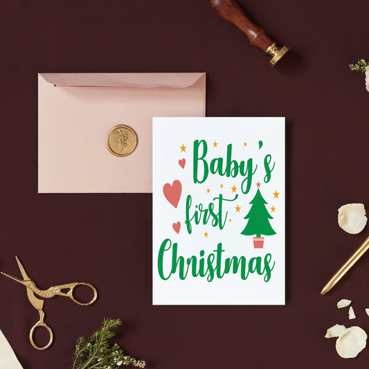 Baby's First Christmas Card