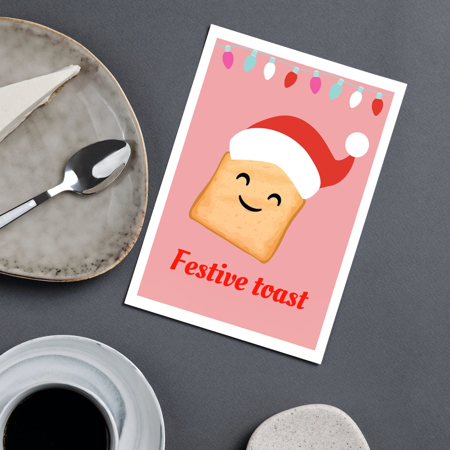 Comical Festive Toast Christmas Card
