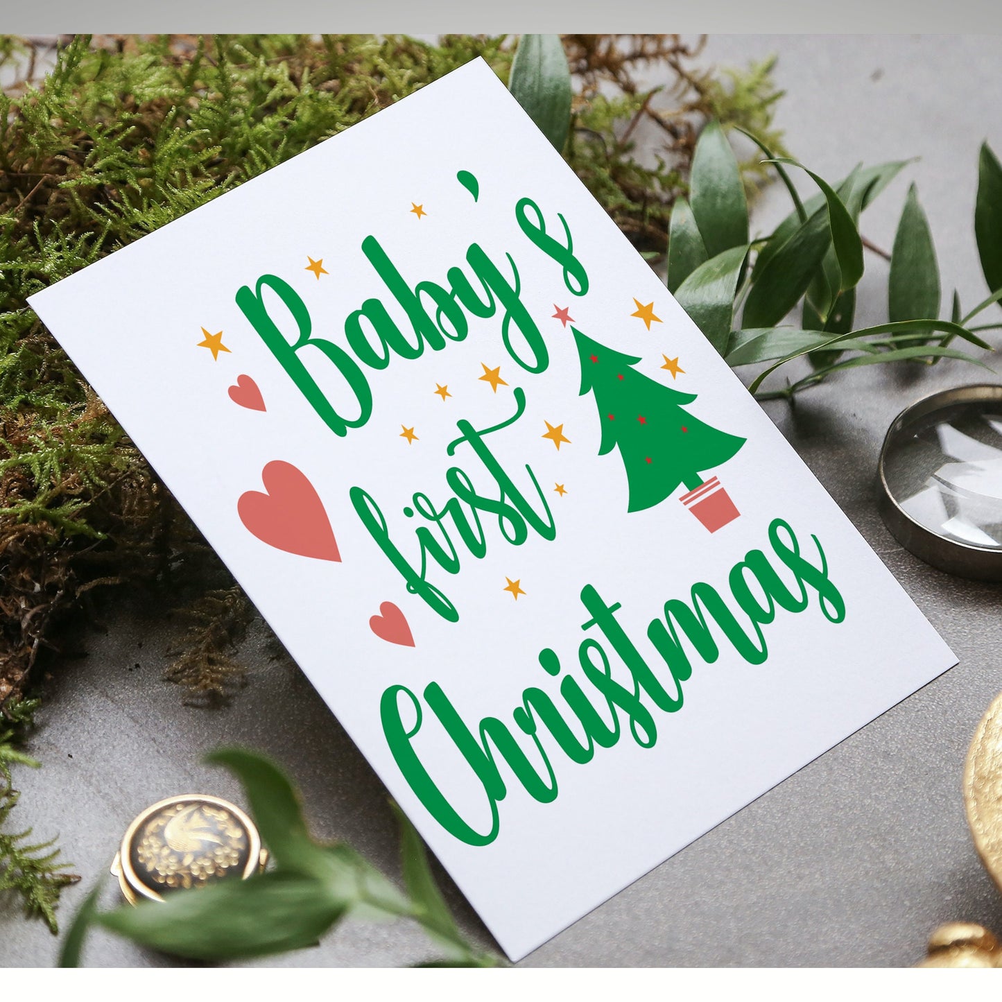 Baby's First Christmas Card